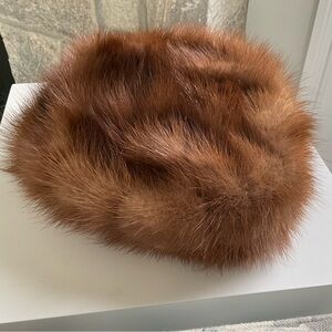 Vintage Very Old Hat 1940-50s ~Roni Original Fur Hat Beret